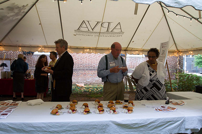 Guests enjoy food from Richmond on Broad Cafe 